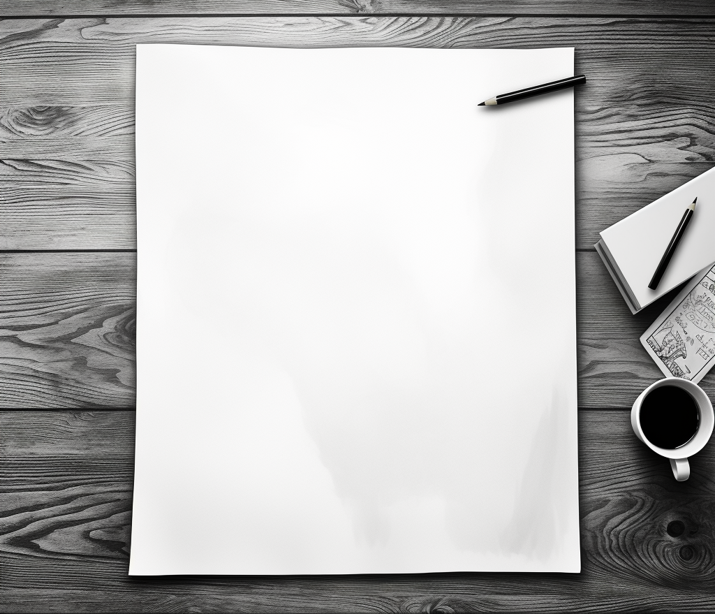 Illustration Whitepaper - a white sheet of paper