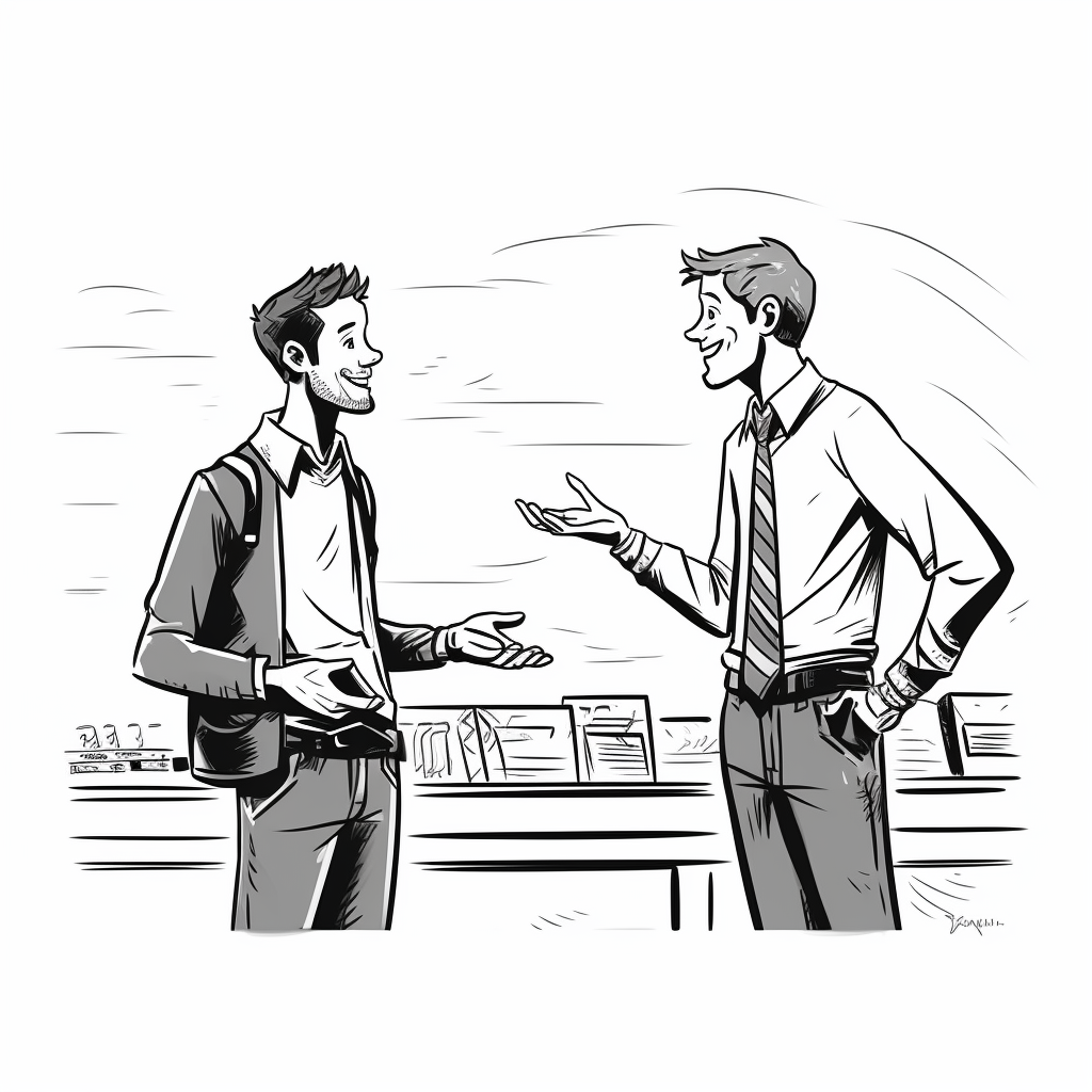 The Importance of Listening to the Voice of the Customer - Illustration - two people talking